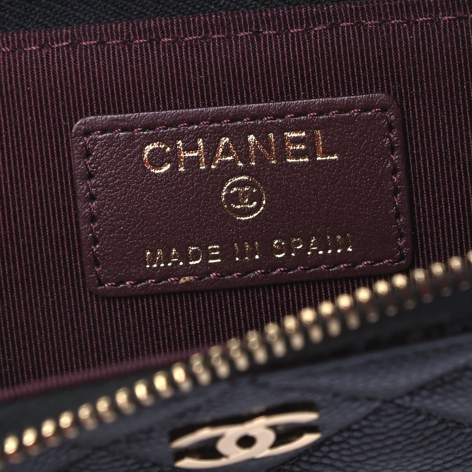 Chanel Caviar Quilted Zipped Key Holder Case Black 6 of 9