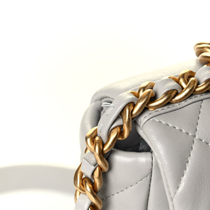 Chanel Lambskin Quilted Medium Chanel 19 Flap Grey 6 of 8