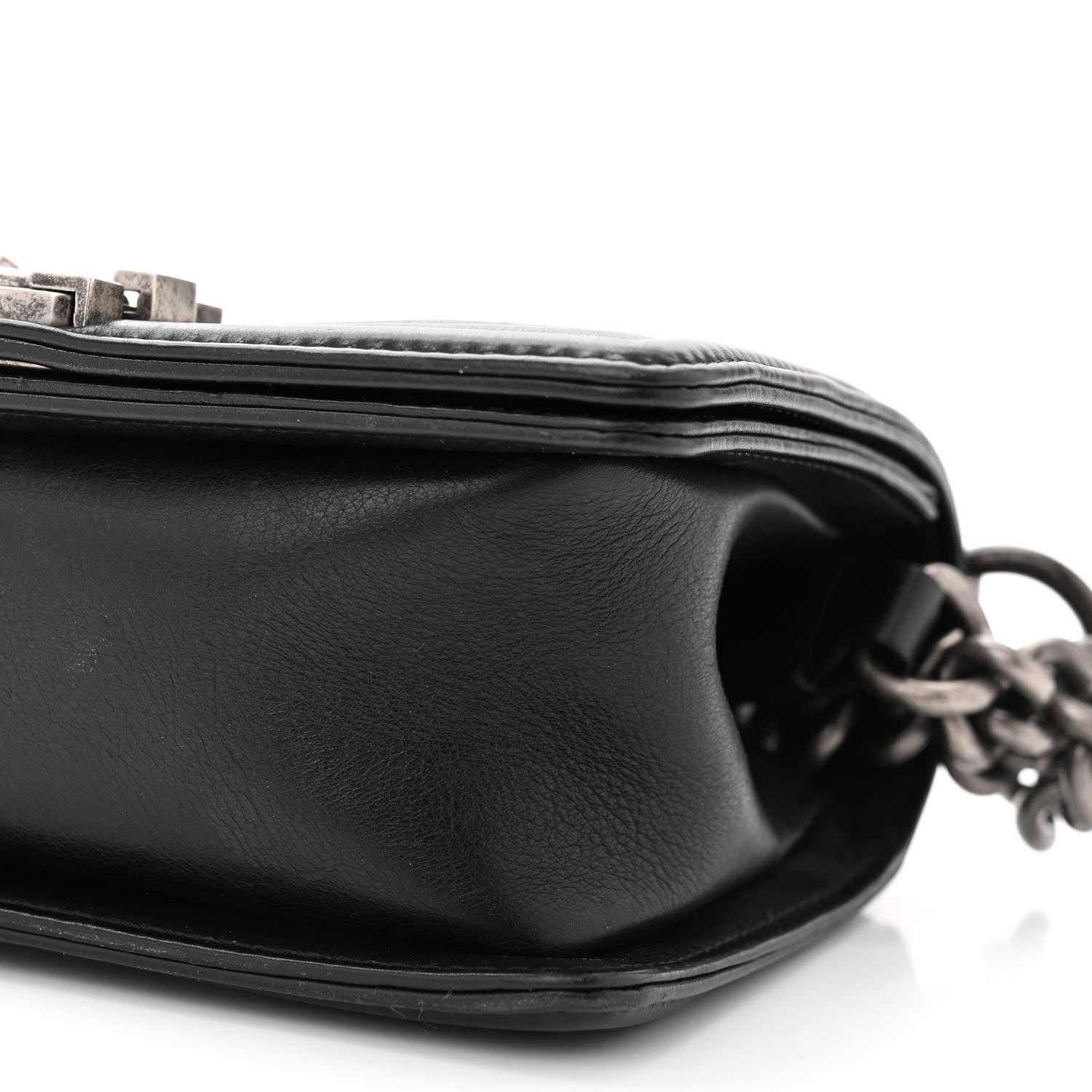 Chanel Calfskin Double Stitch Small Boy Flap Black 10 of 10