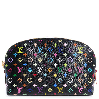 Louis Vuitton Monogram Multicolor Cosmetic Pouch Black Grenade 1 of 7