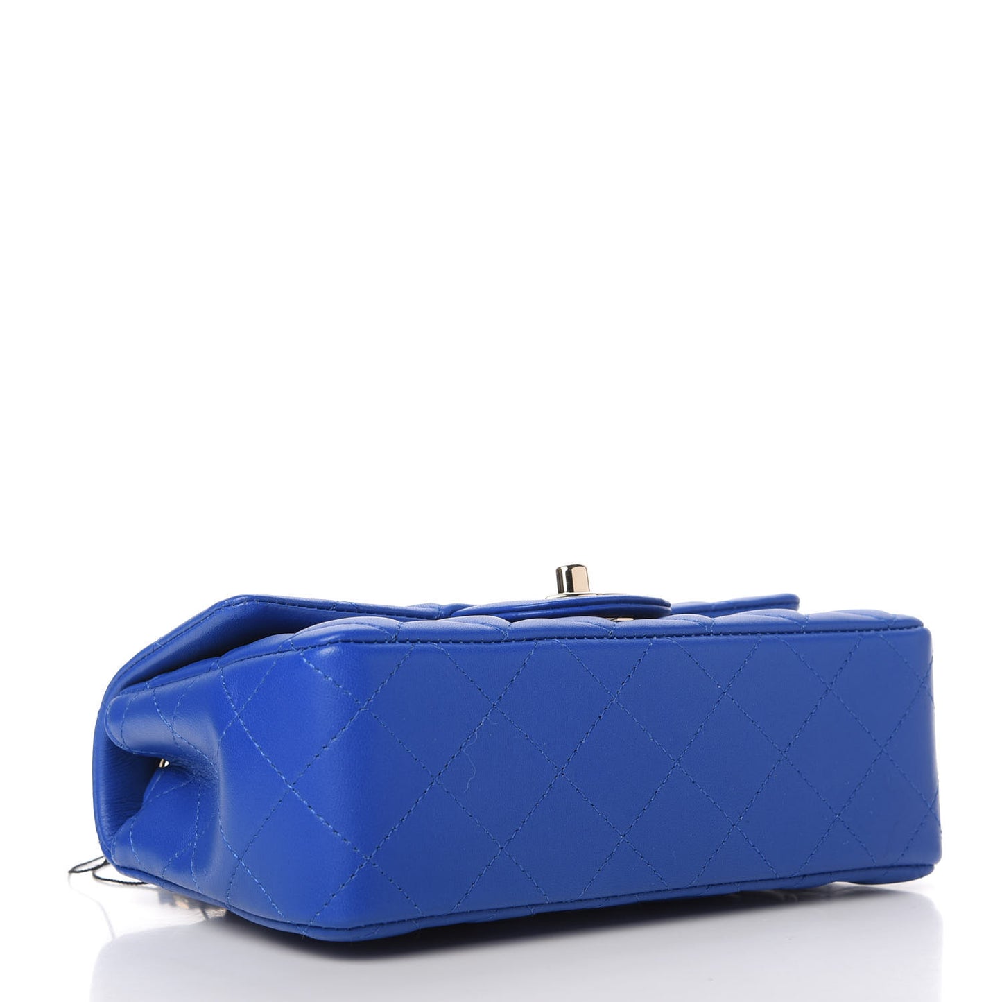 Lambskin Quilted Mini Rectangular Flap Royal Blue