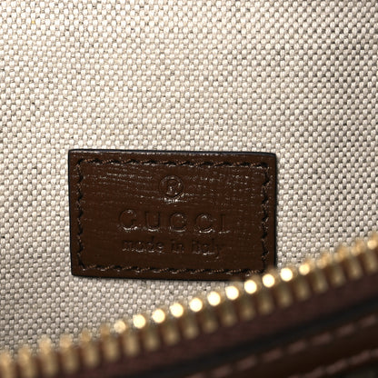 Gucci GG Supreme Monogram Textured Calfskin Retro Interlocking G Belt Bag Beige Ebony Brown Sugar 6 of 10