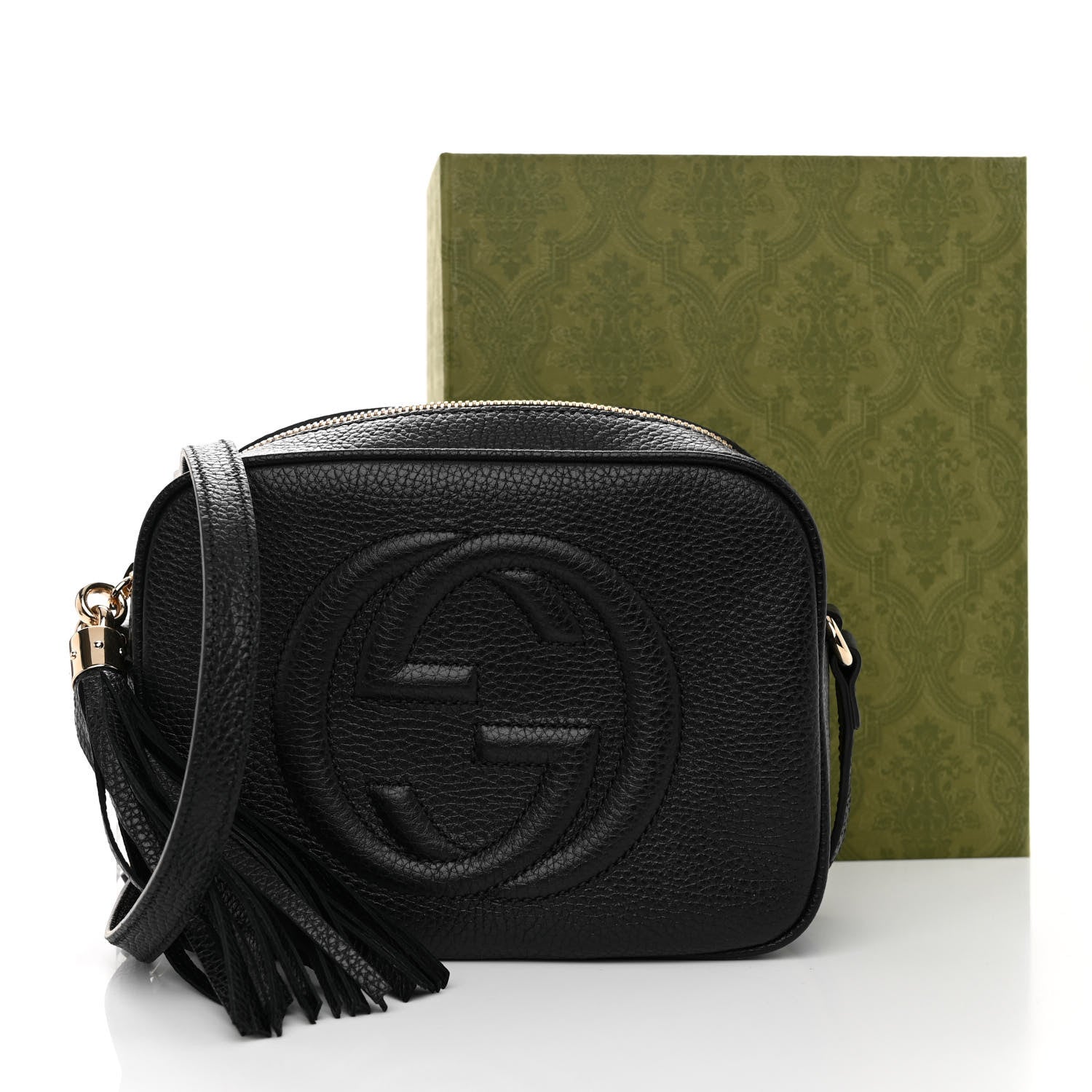 Gucci Pebbled Calfskin Small Soho Disco Bag Black 12 of 12