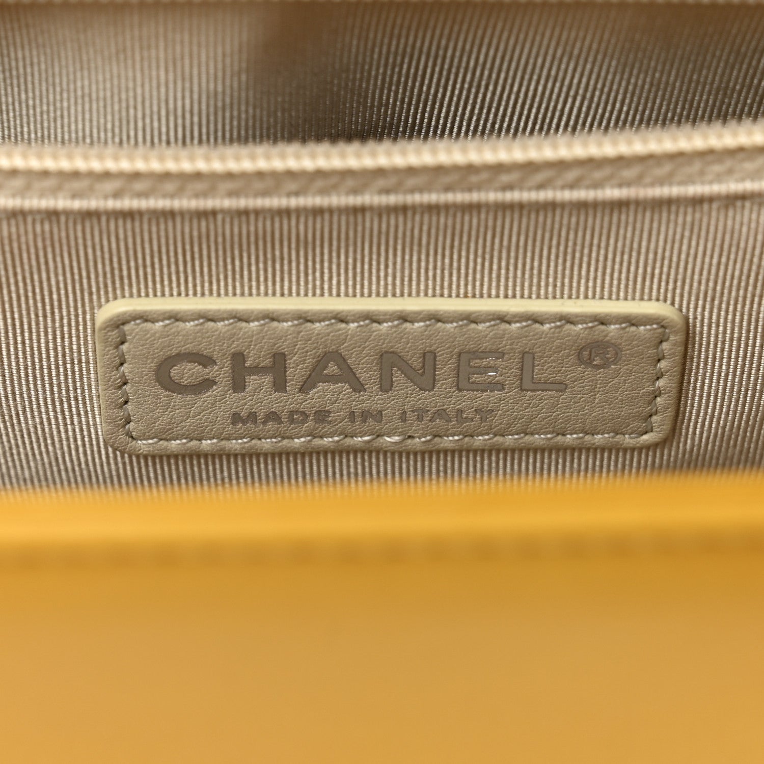 Chanel Lambskin Quilted New Medium Boy Flap Yellow 6 of 10