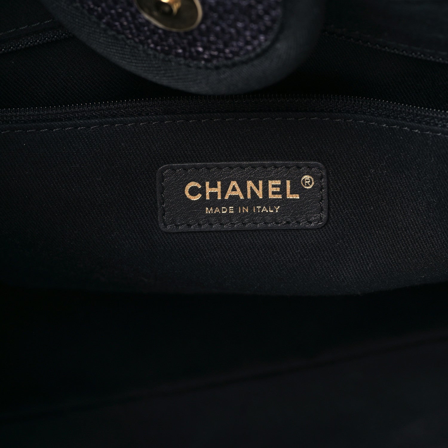 Chanel Woven Straw Raffia Medium Deauville Tote Black 6 of 9
