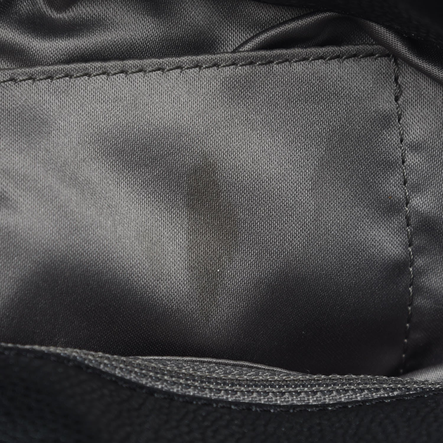 Chanel Glazed Caviar Flap Hobo Dark Grey 7 of 9