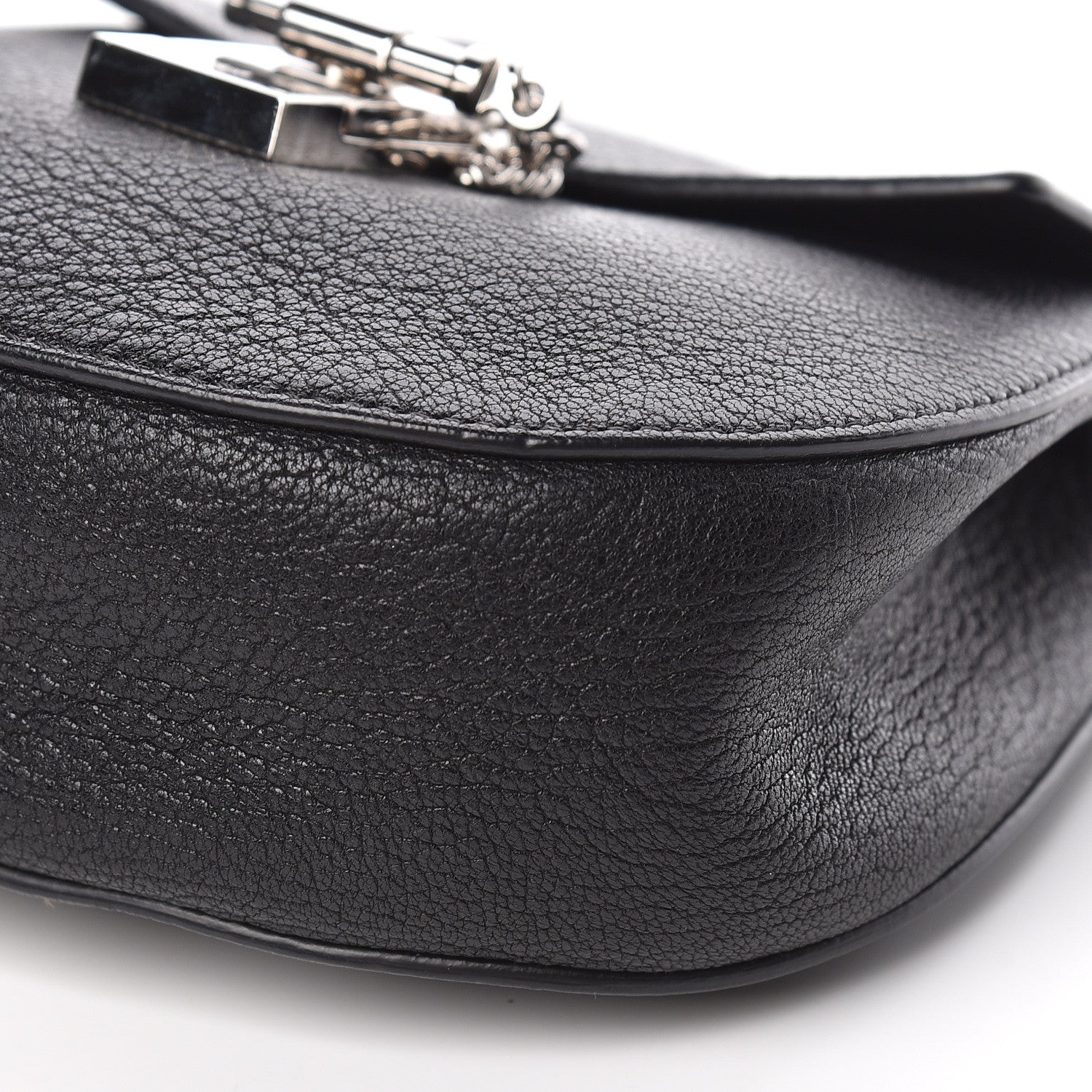 Chloe Grained Lambskin Mini Drew Shoulder Bag Black 9 of 10