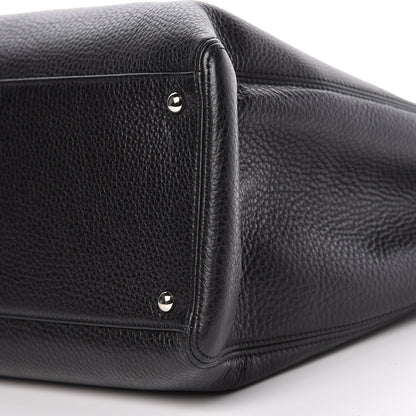Chanel Deerskin Cerf Executive Shopper Tote Black 11 of 12