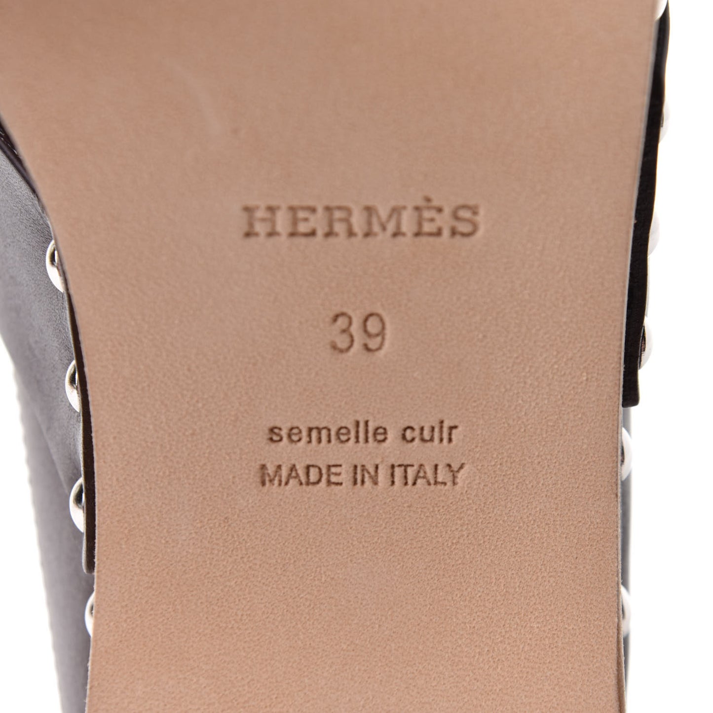 Calfskin Calya Mules 39 Cafe