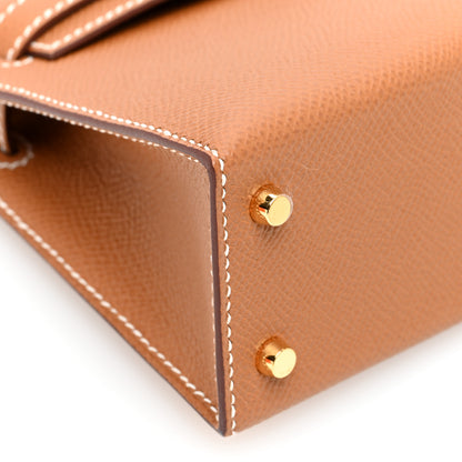 Hermes Epsom Mini Kelly Sellier 20 Gold 9 of 11