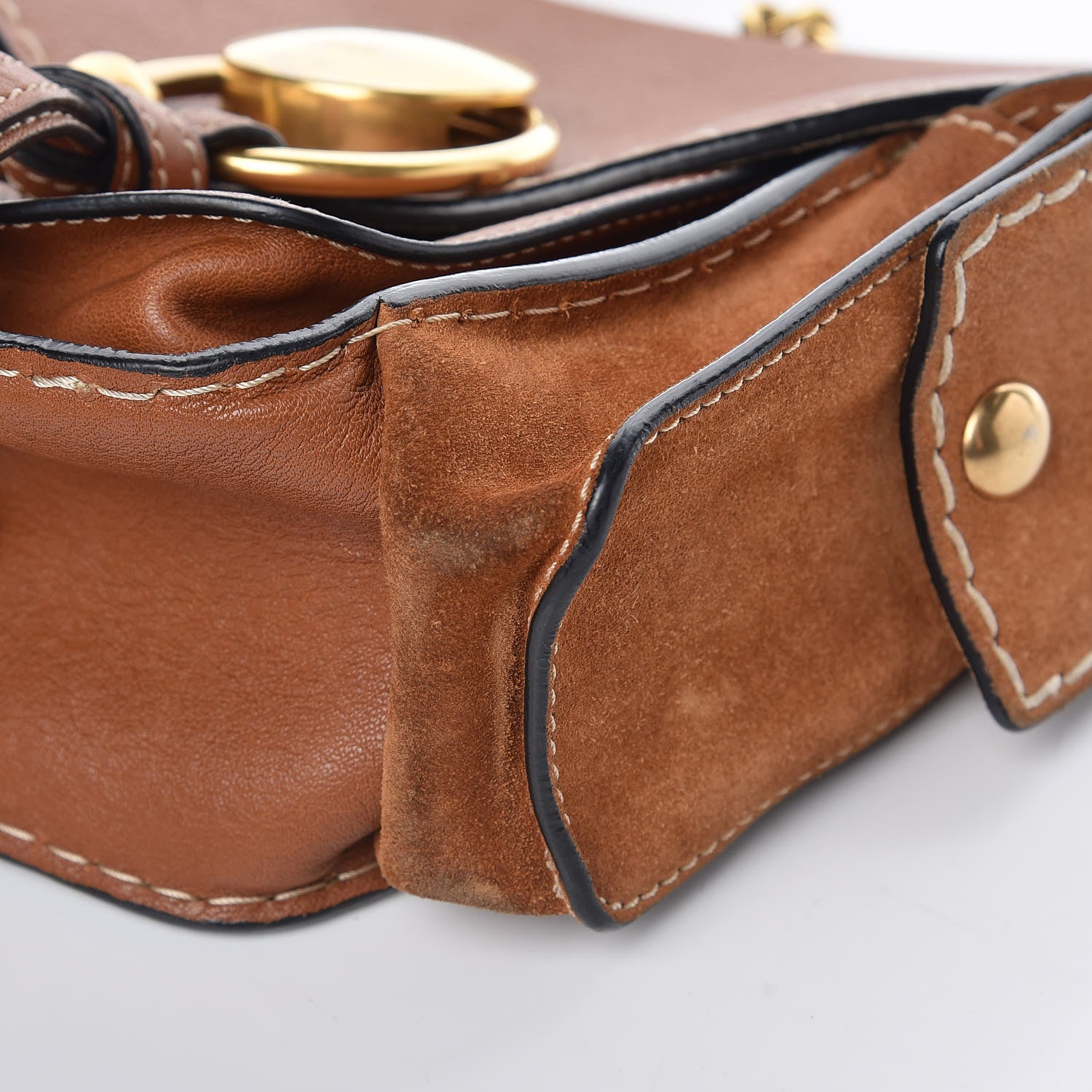 Chloe Calfskin Suede Small Jodie Camera Bag Caramel 11 of 14