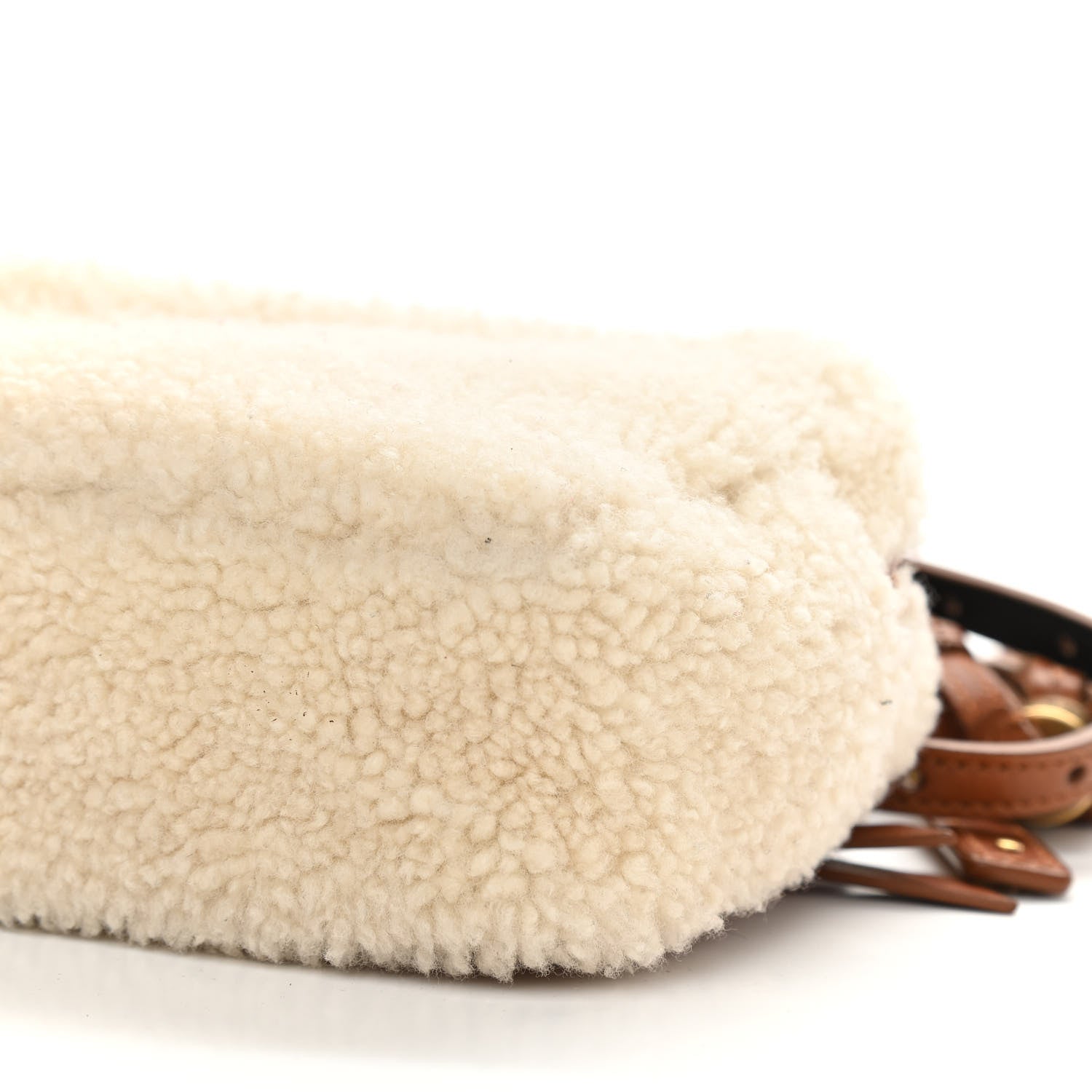 Saint Laurent Shearling Monogram Lou Belt Bag Beige 11 of 14