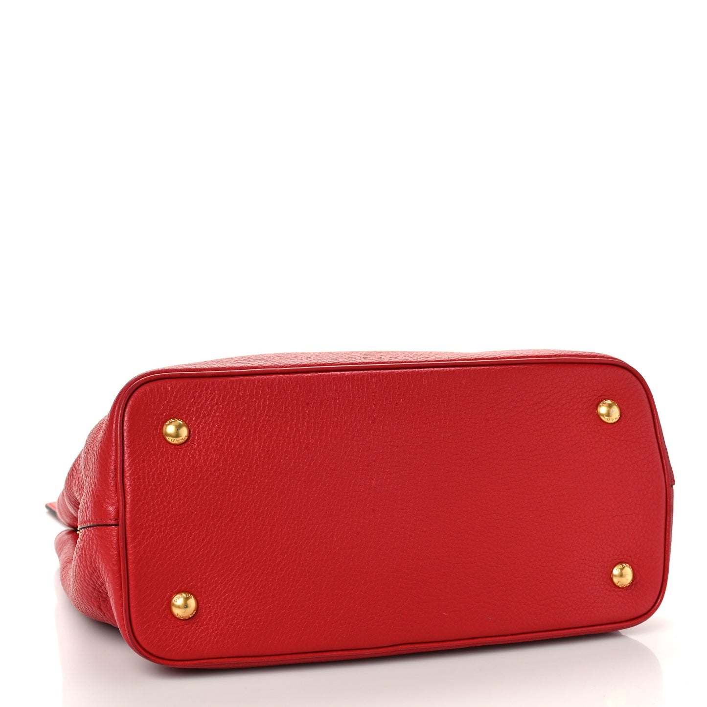 Vitello Daino Shoulder Bag Rosso