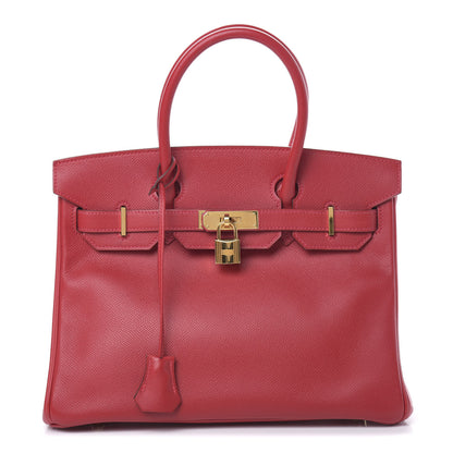 Hermes Epsom Birkin 30 Rouge Casaque 1 of 13