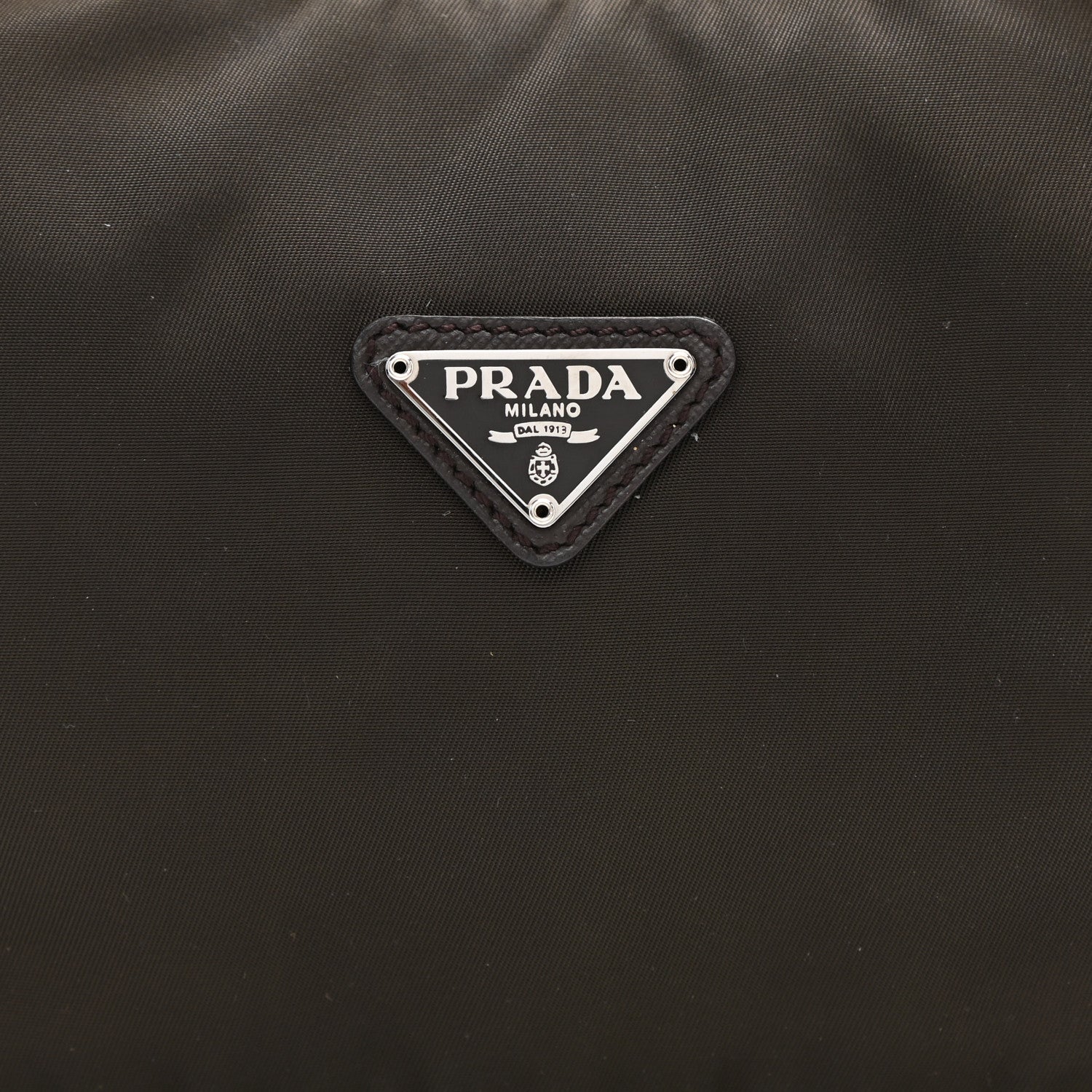 Prada Tessuto Nylon Saffiano Shoulder Bag Ebano 8 of 8