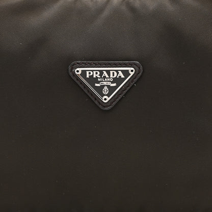 Prada Tessuto Nylon Saffiano Shoulder Bag Ebano 8 of 8