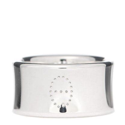 Hermes Sterling Silver GM Eclipse Ruban Ring 53 6.5 3 of 6