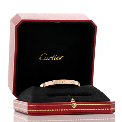 Cartier 18K Pink Gold 4 Diamond LOVE Bracelet 16 4 of 4
