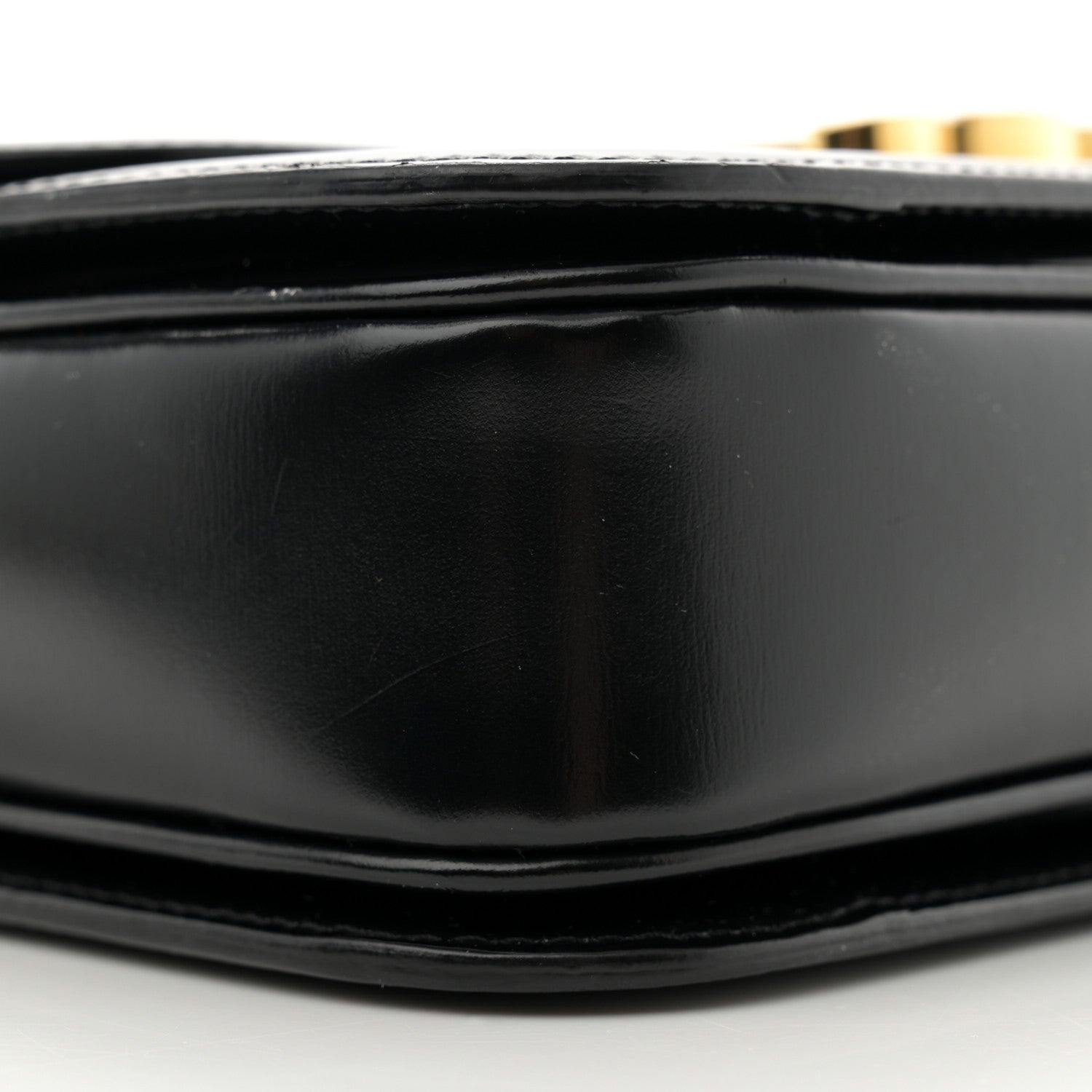 Celine Shiny Calfskin Medium Triomphe Black 10 of 14