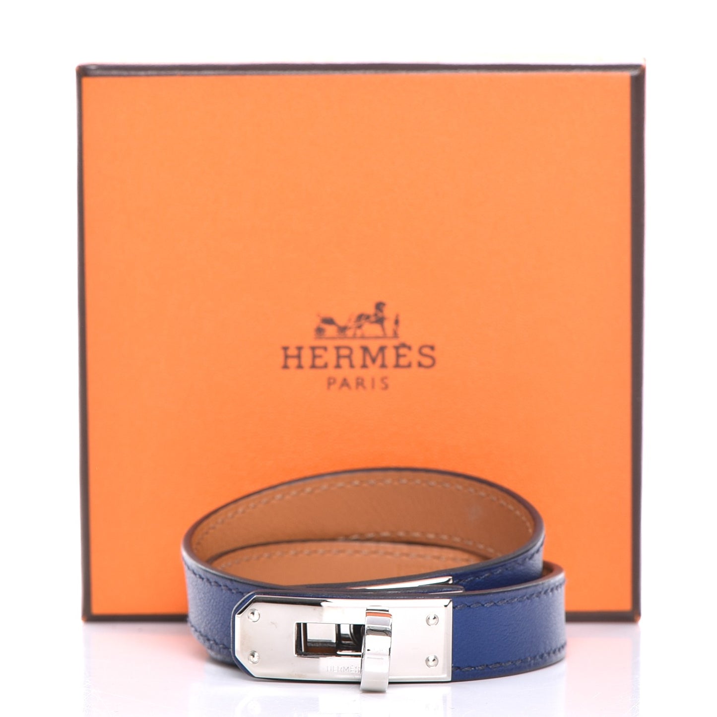 Swift Kelly Double Tour Bracelet S Bleu Saphir