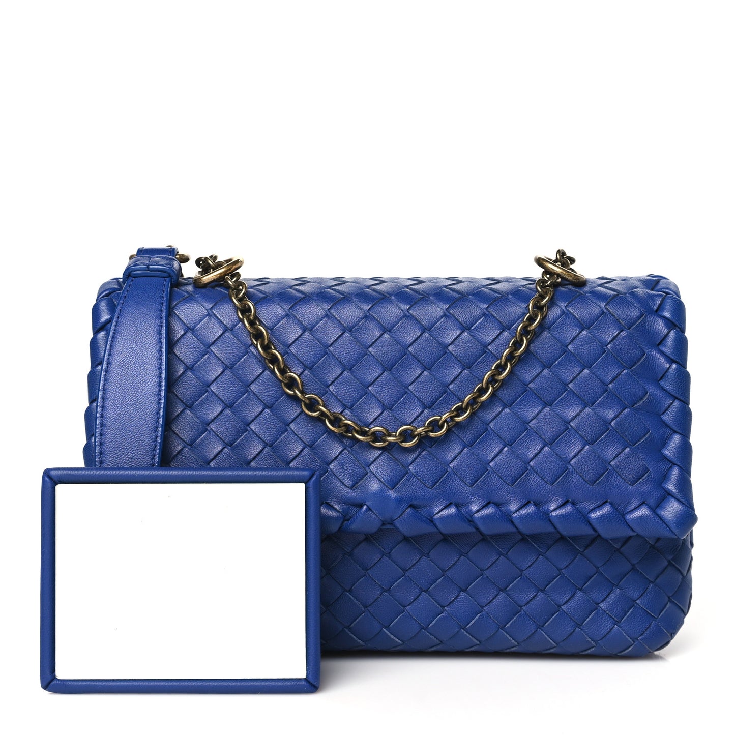 Nappa Intrecciato Baby Olimpia Shoulder Bag Atlantic