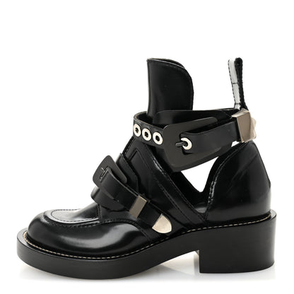 Balenciaga Brushed Calfskin Ceinture Ankle Boots 36.5 Black 1 of 9