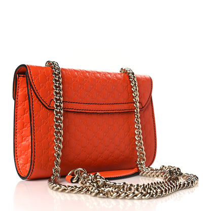 Gucci Soft Microguccissima Mini Emily Chain Shoulder Bag Sun Orange 3 of 9