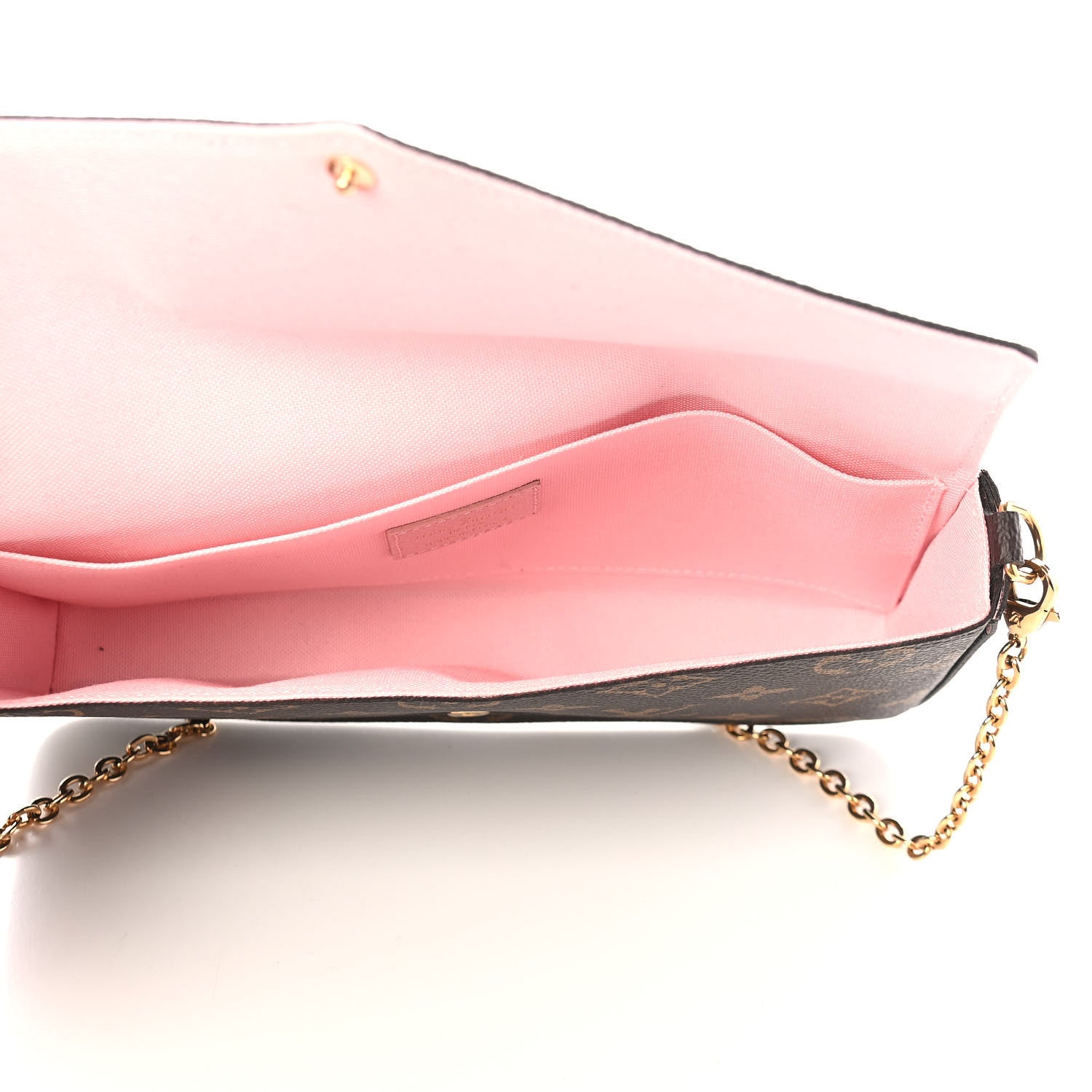 Louis Vuitton Monogram My LV World Tour Pochette Felicie Chain Wallet Rose Ballerine 6 of 10