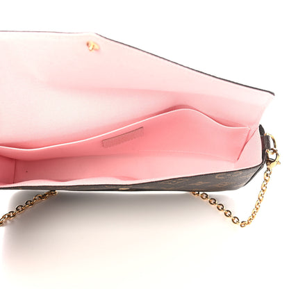 Louis Vuitton Monogram My LV World Tour Pochette Felicie Chain Wallet Rose Ballerine 6 of 10