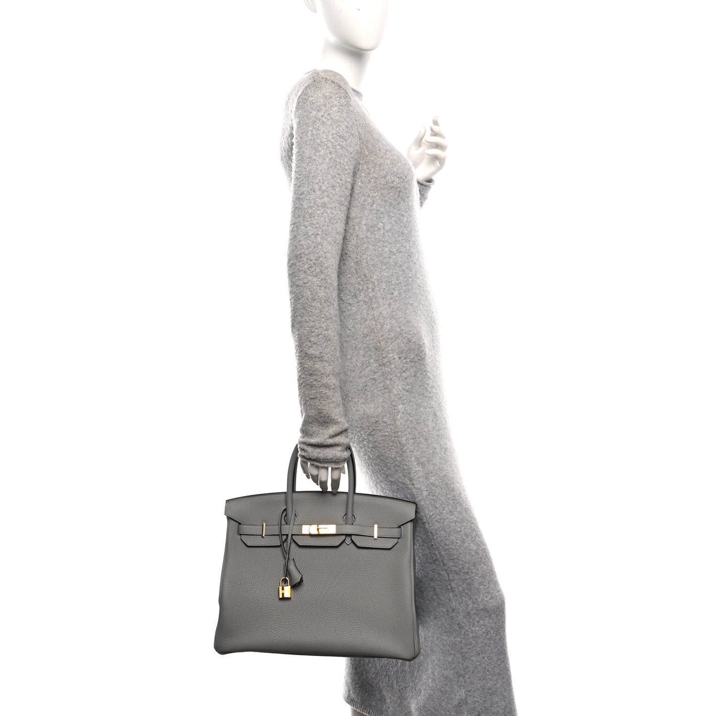 Togo Birkin 35 Gris Mouette