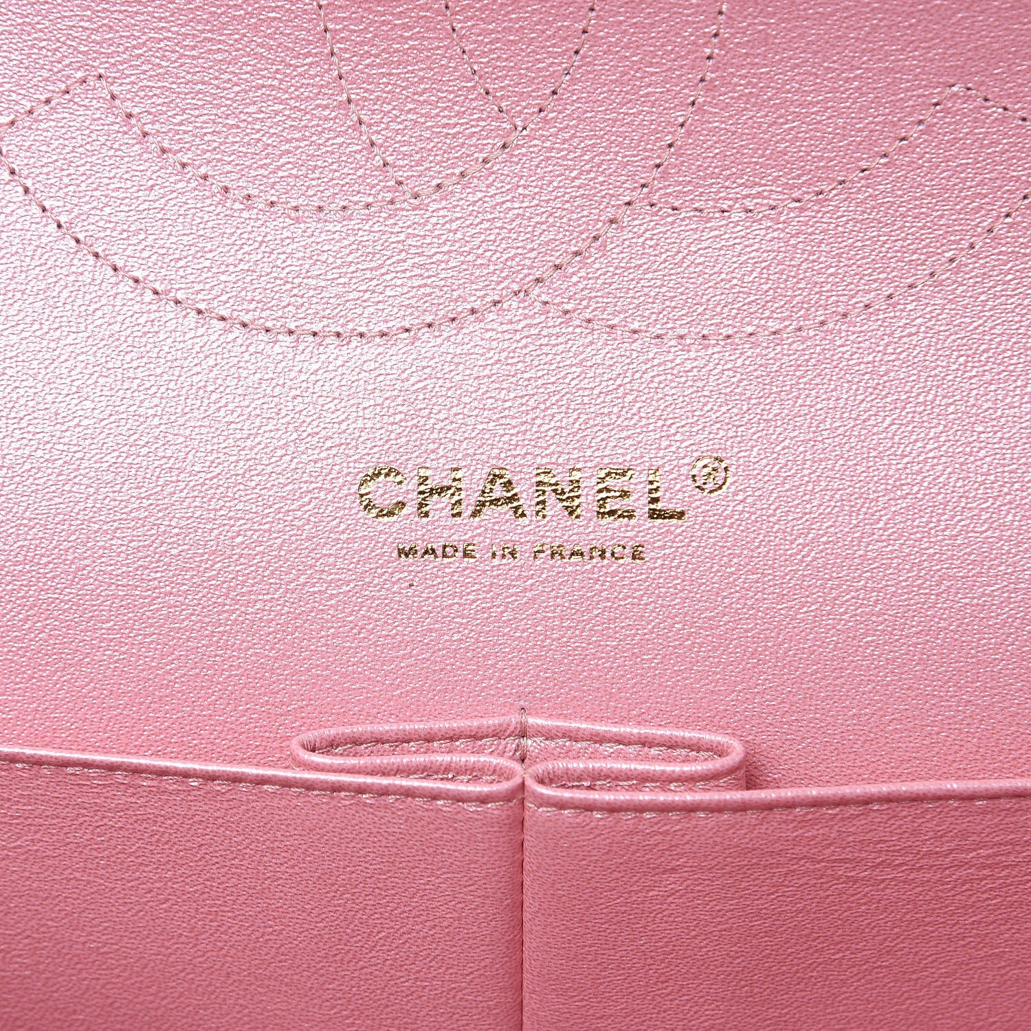 Chanel Iridescent Caviar Quilted Jumbo Double Flap Rose Pink 6 of 10
