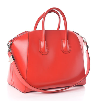 Givenchy Shiny Lord Calfskin Medium Antigona Medium Red 3 of 12