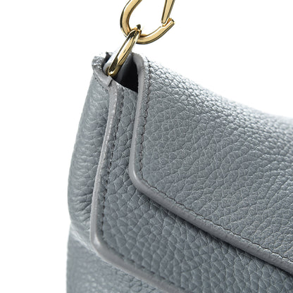 Burberry London Grainy Calfskin Medium Cale Hobo Storm Grey 9 of 18