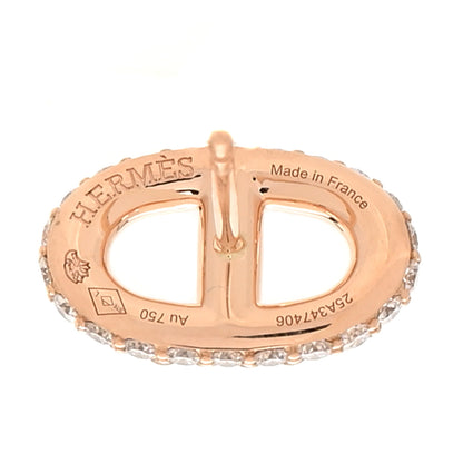 Hermes 18K Rose Gold Diamond New Farandole Earrings 4 of 5