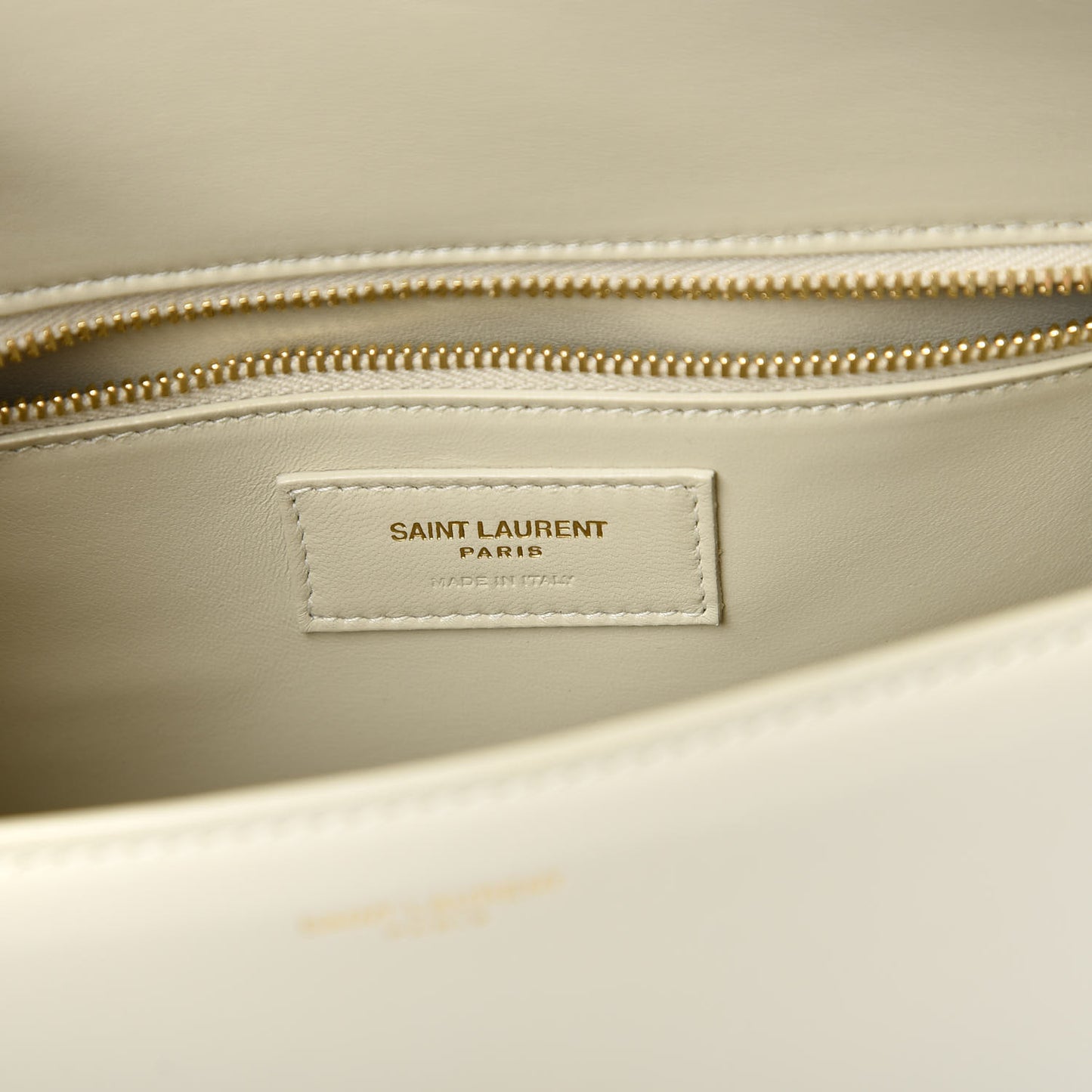 Smooth Calfskin Carre Satchel Crema Soft
