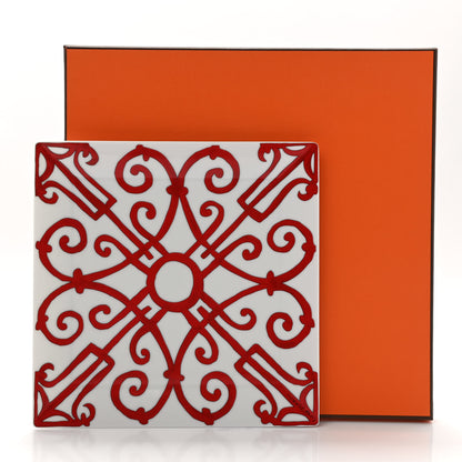 Hermes Porcelain Balcon du Guadalquivir Square Plate n°5 7 of 7