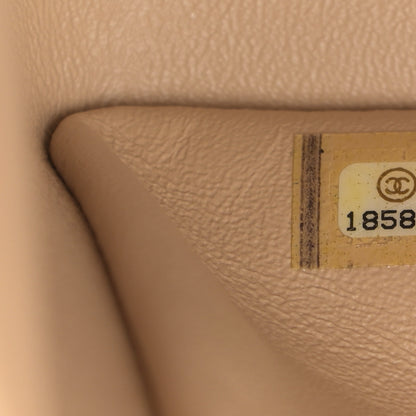 Chanel Caviar Quilted Jumbo Double Flap Beige 9 of 11
