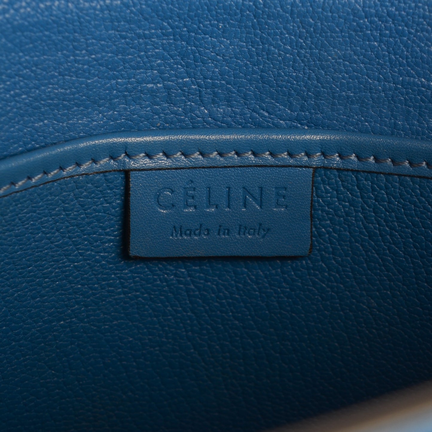 Palmelato Calfskin Nano Luggage Electric Blue