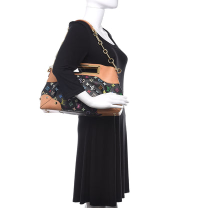 Louis Vuitton Monogram Multicolor Judy MM Black 2 of 12