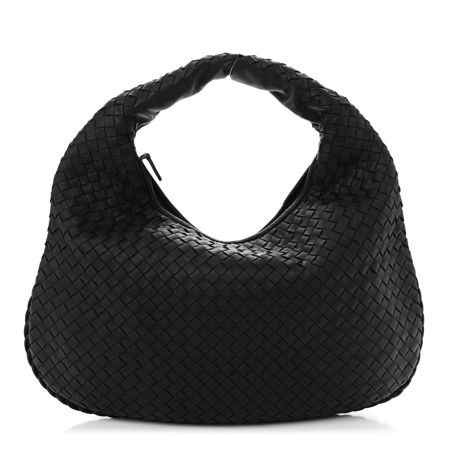 Nappa Intrecciato Medium Veneta Hobo Black