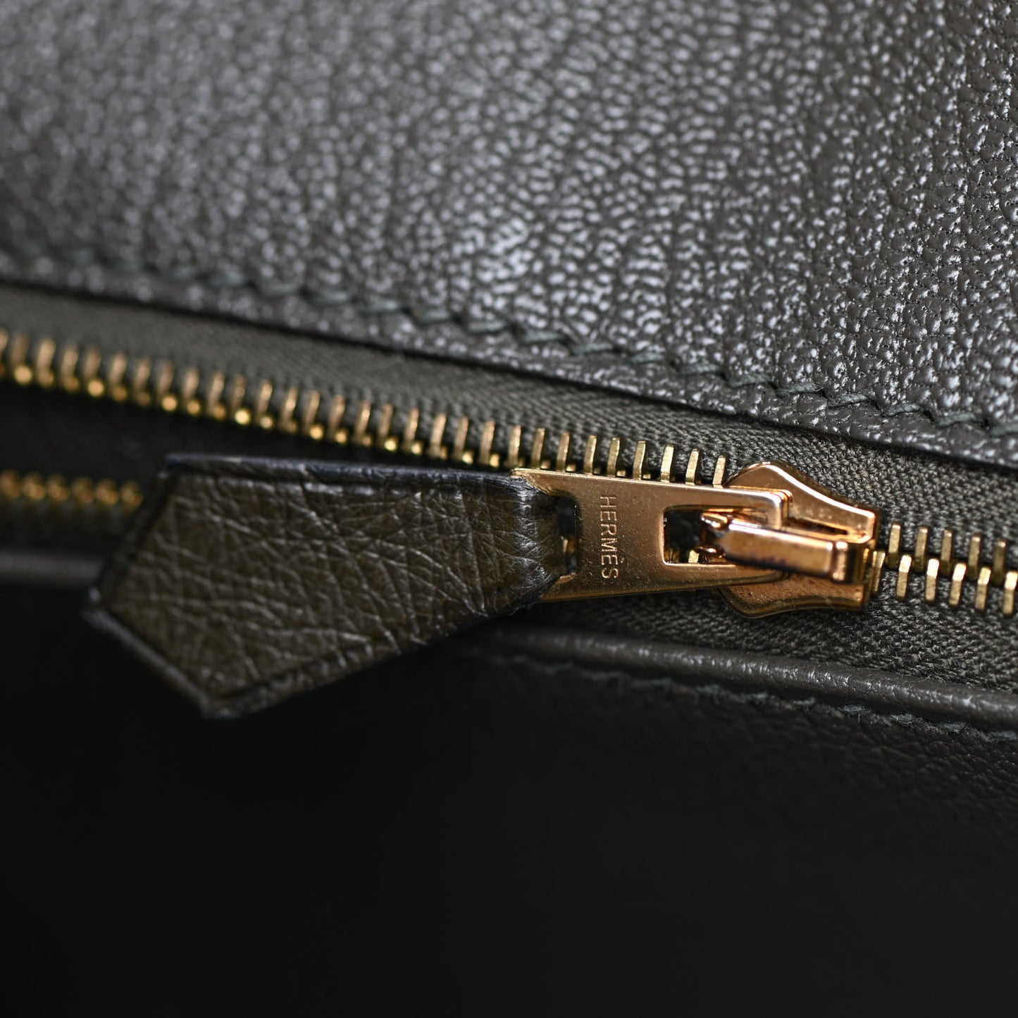 Ostrich Birkin 30 Vert Olive