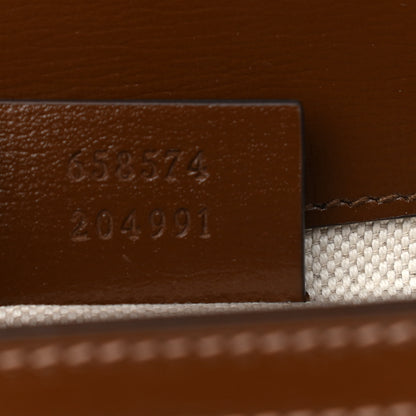 Gucci GG Supreme Monogram Web Mini Horsebit 1955 Shoulder Bag Beige Brown Sugar 4 of 8