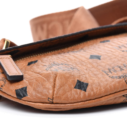 MCM Visetos Small Crossbody Belt Bag Cognac 20 of 27