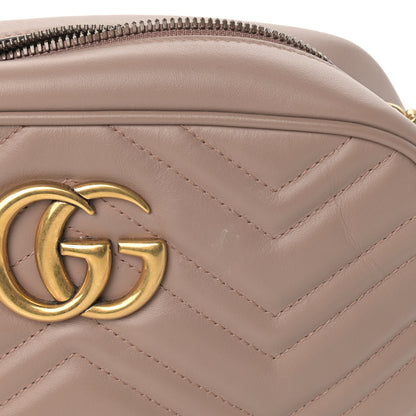 Gucci Calfskin Matelasse Small GG Marmont Chain Shoulder Bag Porcelain Rose 11 of 11