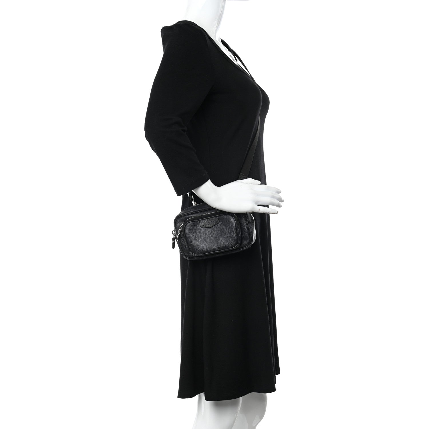 Louis Vuitton Monogram Eclipse Taigarama Outdoor Pouch Black 2 of 12