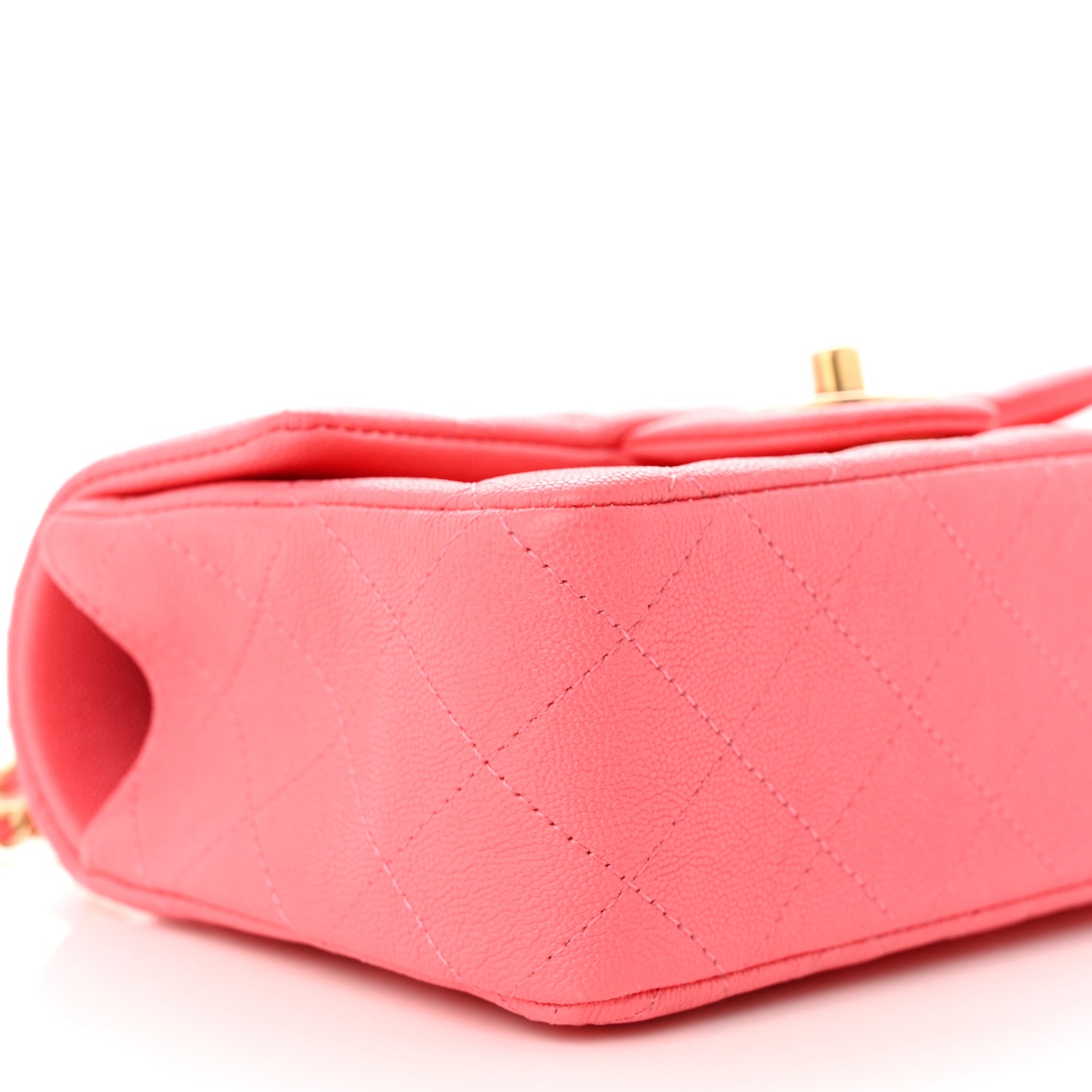 Chanel Caviar Quilted Mini Top Handle Rectangular Flap Pink 9 of 12