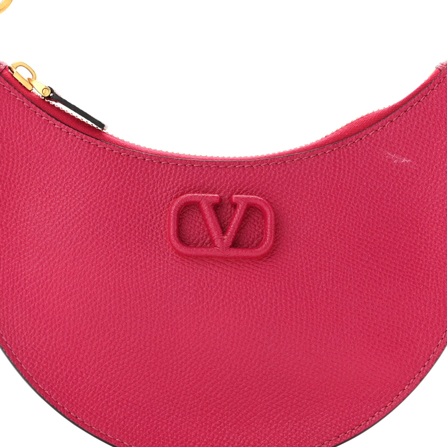 Valentino Garavani Grainy Calfskin Mini Vlogo Hobo Bag Blossom 6 of 11