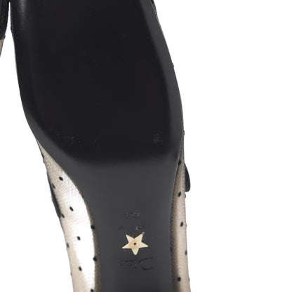 Christian Dior Mesh Plumetis Suede Baby-D Ballet Pumps 41.5 Black 9 of 9