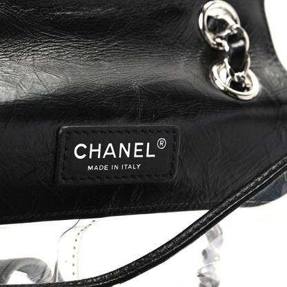 Chanel Crumpled Calfskin PVC Quilted Backpack Black 7 of 10