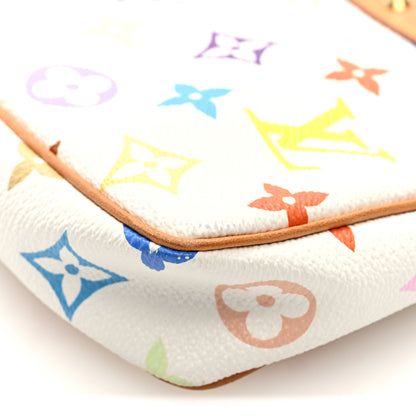 Louis Vuitton Monogram Multicolor Pochette Accessories White 9 of 9